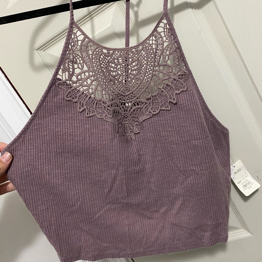 Purple Cropped Tank